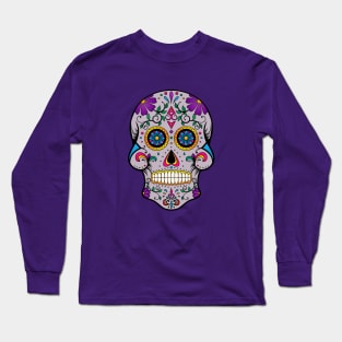 Ornamental Sugar Skull Long Sleeve T-Shirt